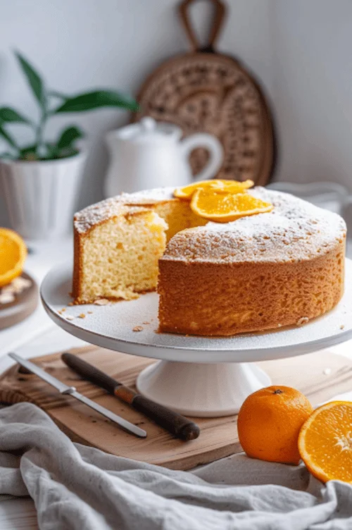 elaboración Bizcocho de avena y naranja