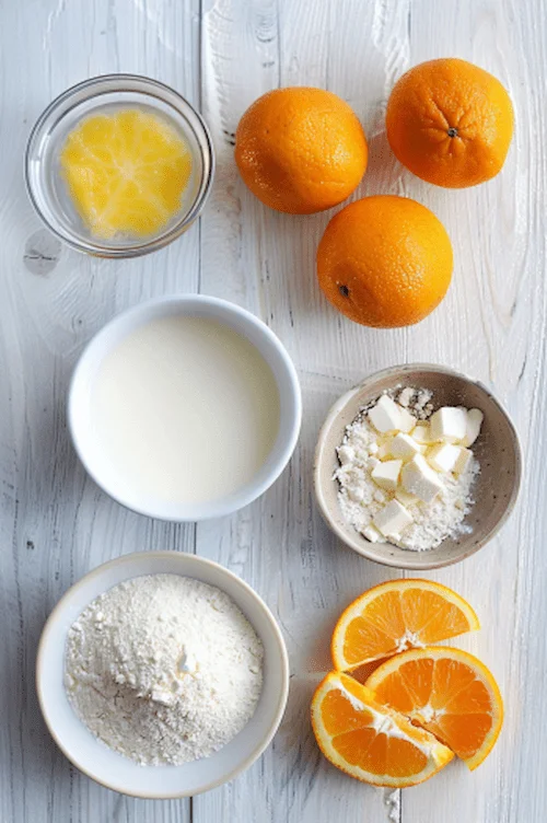 ingredientes Bizcocho de naranja con leche