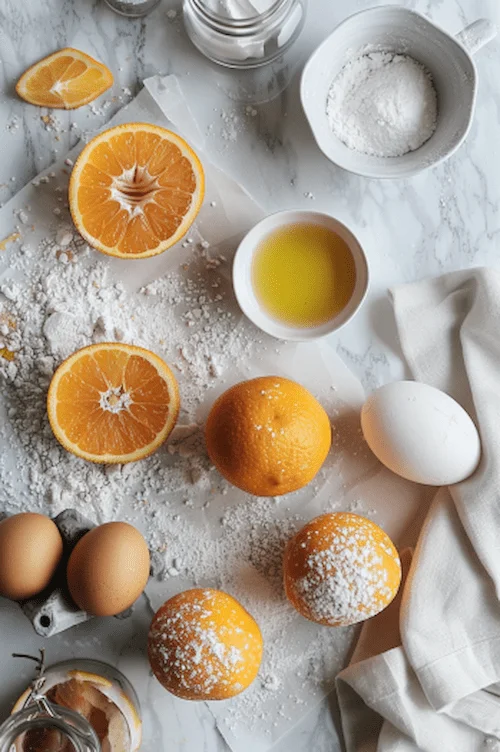 ingredientes Bizcocho de naranja húmedo y esponjoso